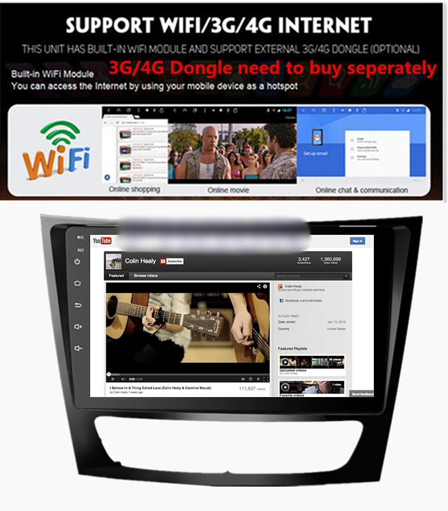 9in Car Multimedia Player SWC RDS Fit For Mercedes-Benz G-Class W463 2001-2008