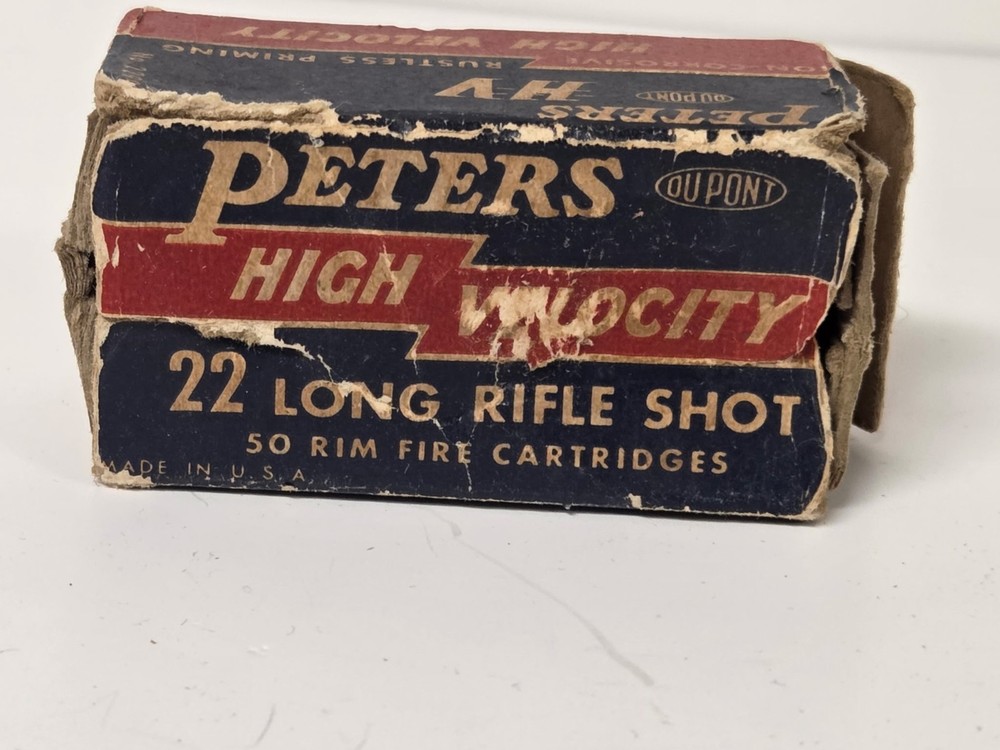 Vintage Empty Peters 22 Shell Box