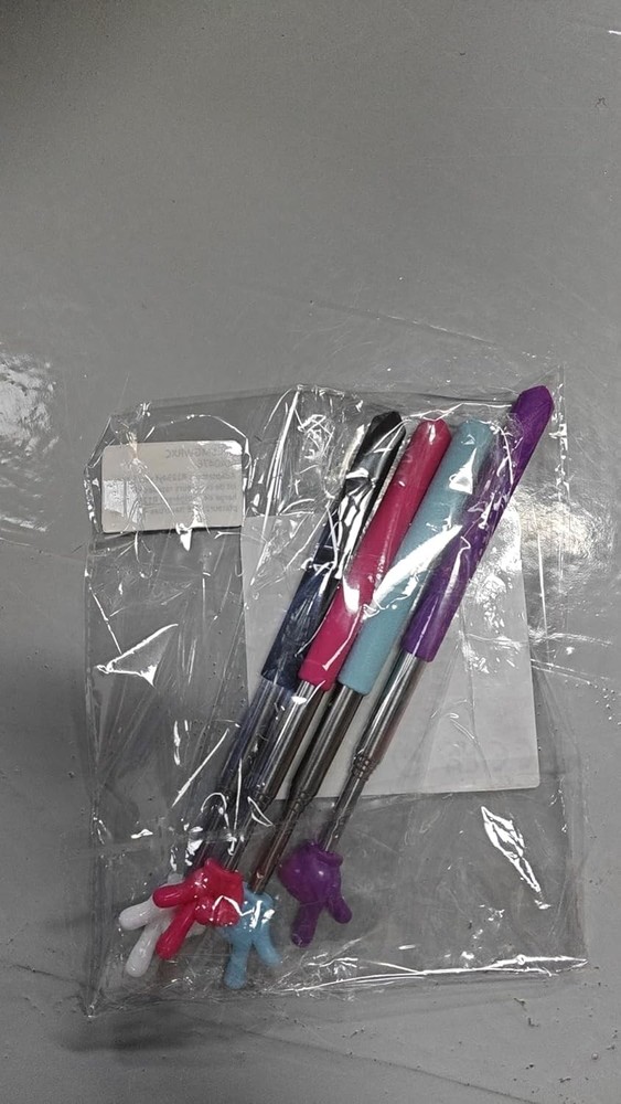 4 Pack Telescopic Teachers Pointer Sticks for Classroom Presentation Whiteboard