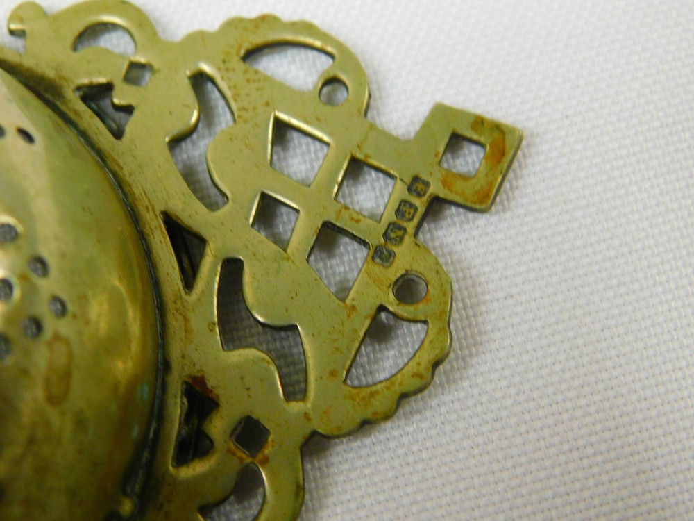 Antique Vintage EPNS Silver Plate Tea Strainer Small