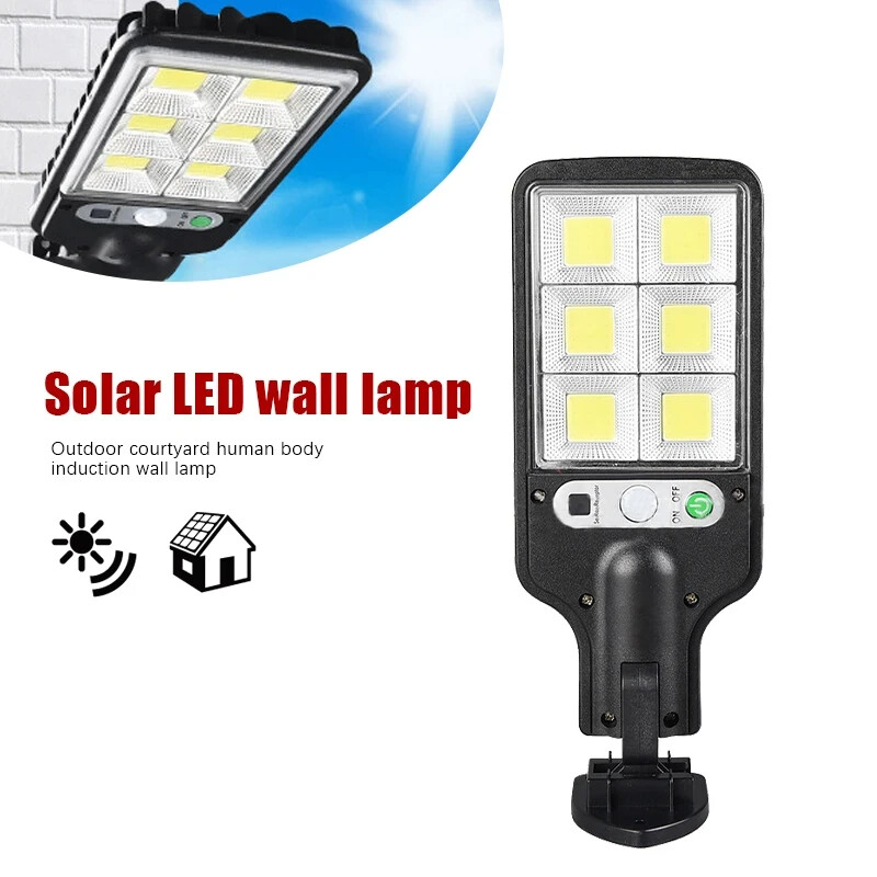 Outdoor Solar Wall Lights LED Motion Sensor Bright Flood Street Lamp 3 Modes