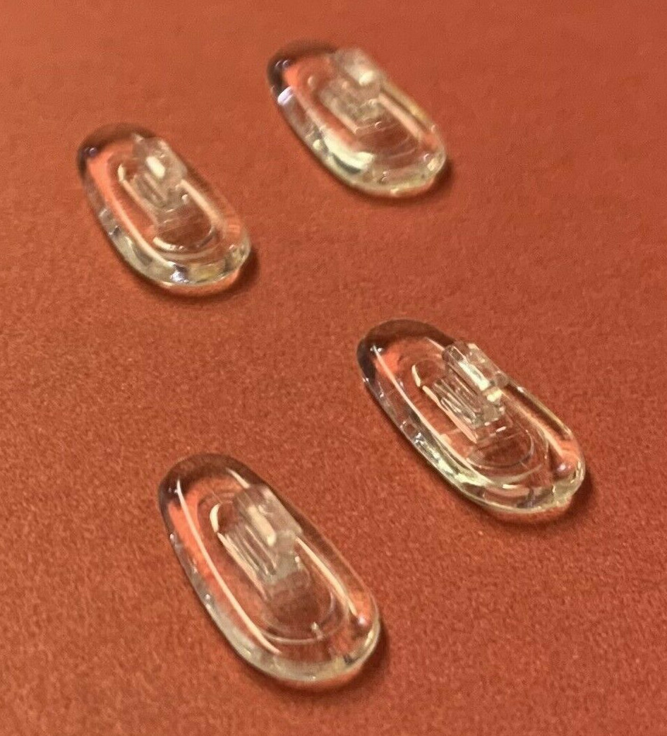 😎 2 Pair:14mm Push-On Snap-In Nose Pads for EyeGlasses Sunglasses Nike Flexon