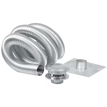 Ameri-Vent 6Alk35 Chimney Liner, 6" X 35 Ft., Aluminum