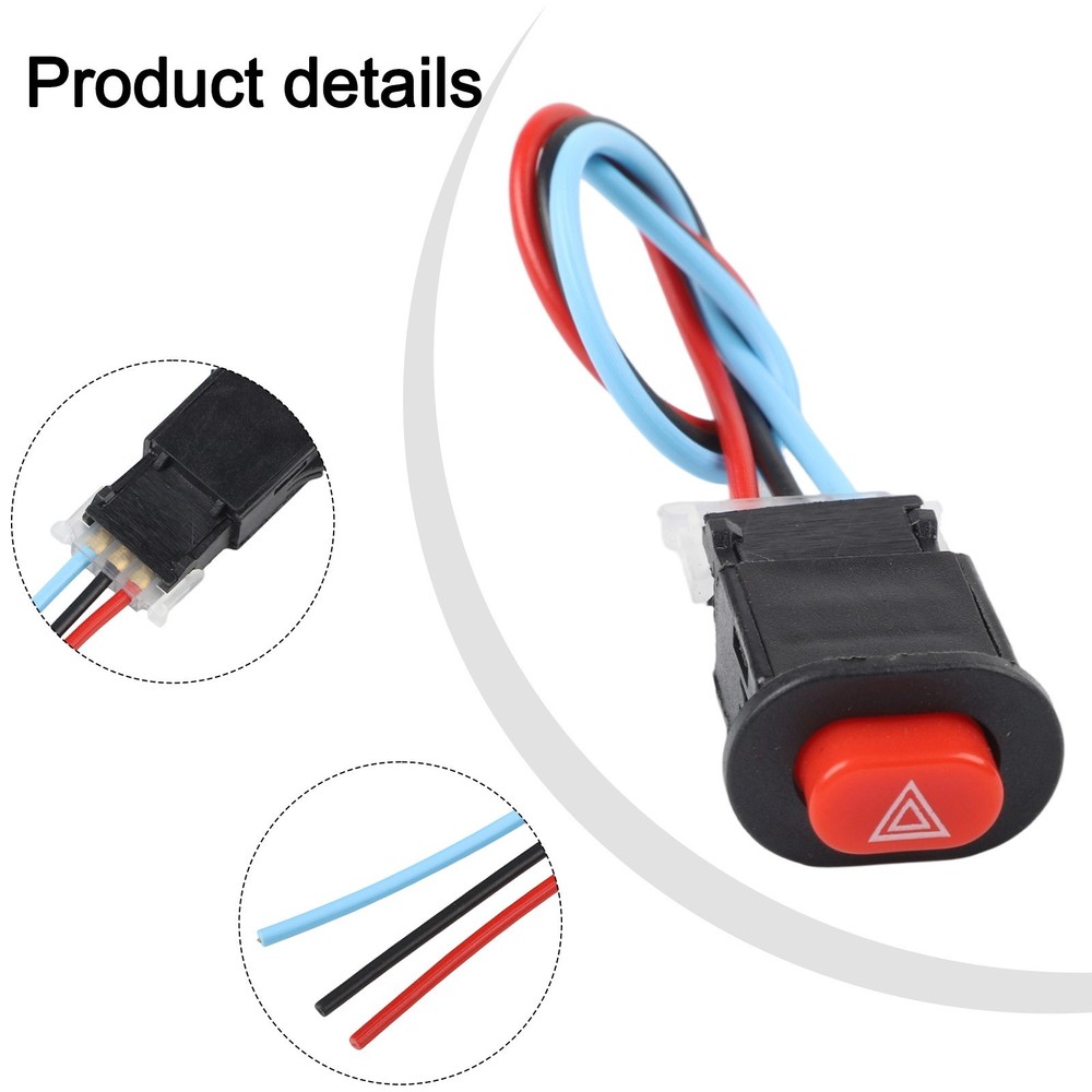Switch Plastic Scooter 40x25mm Accessories Double Flash Lamp