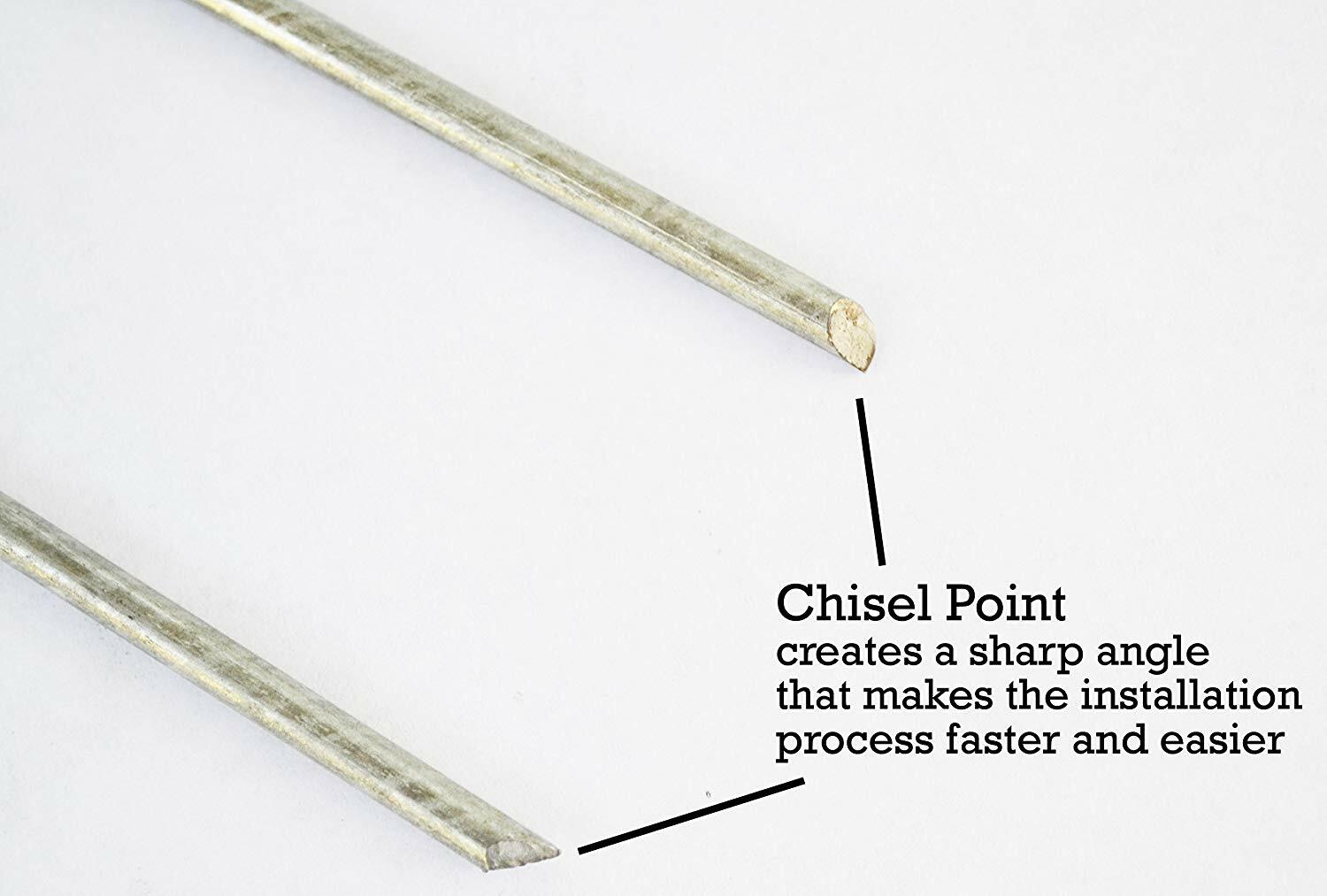 Sandbaggy 9 Gauge 6" GALVANIZED Landscape Staples~ SOD Fabric Pins -- RUST-FREE