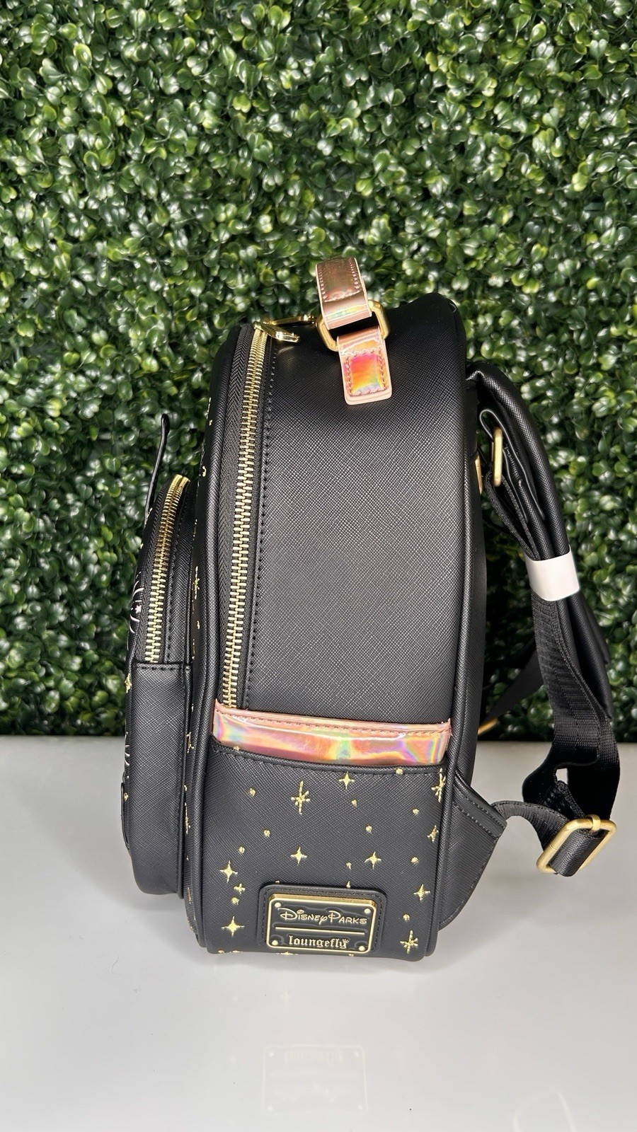 Disney Parks Loungefly WDW 50th Castle Mini Backpack NWT Holographic 2023