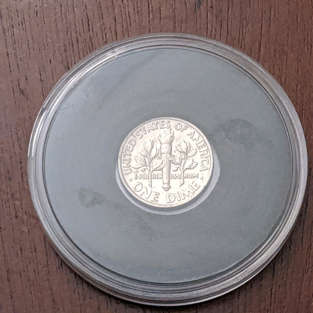Extremely rare 1996 Roosevelt Dime P Mint Error. "Double Strike"