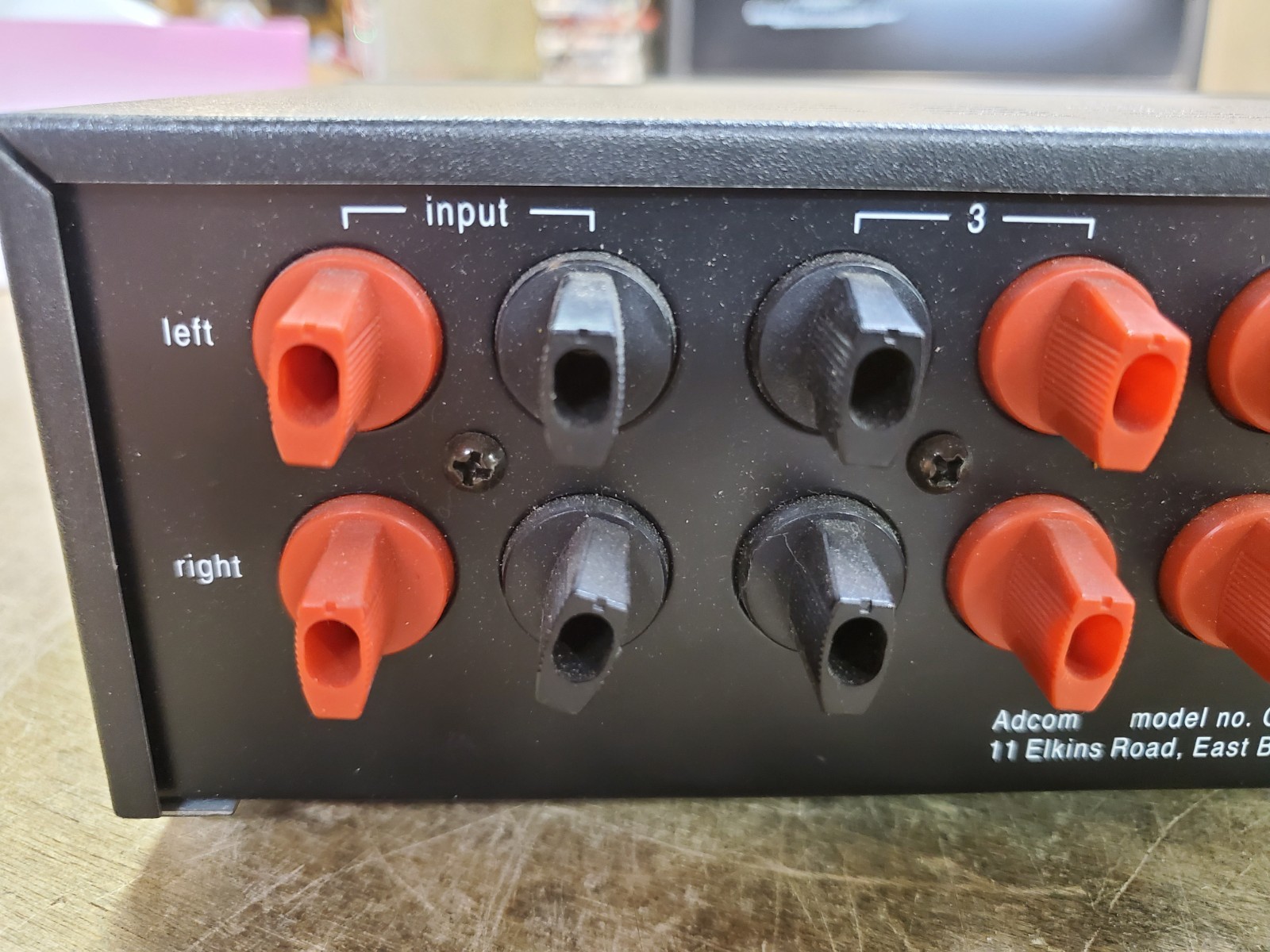 ADCOM Model GFS-3 Speaker Selector with Protection Circuit, Binding Posts