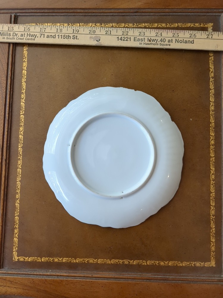 Hand Painted Plate With Grapes