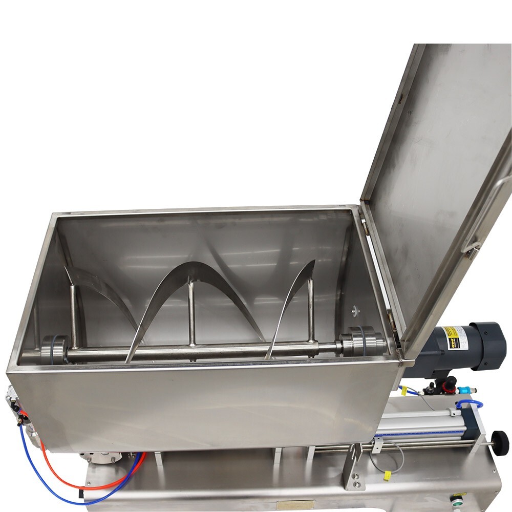 100-1000ml Liquid& Paste Filling Machine with Mixing Function 60L Hopper for Jam