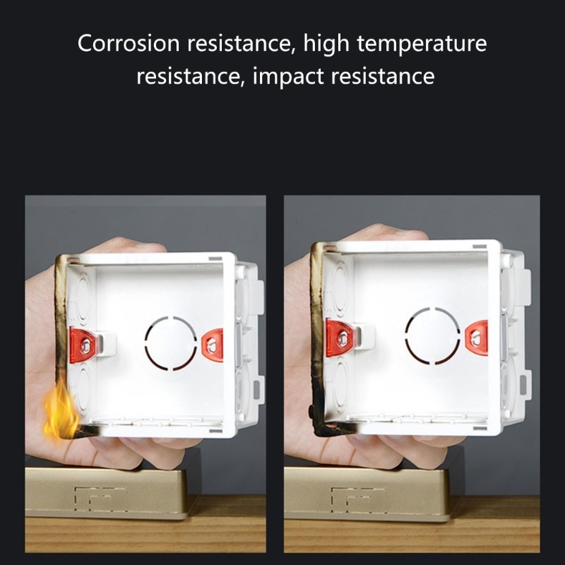 86-Type PVC Junction Box Wall Mount Cassette For Switch Socket Base