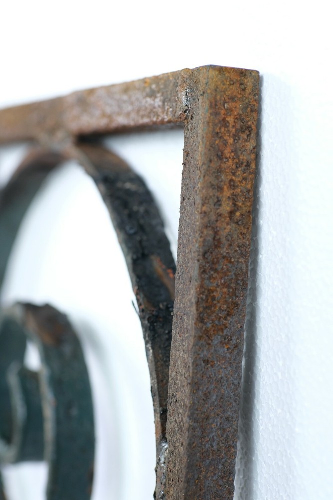 1900s Wrought Iron S Scroll Curve Panel