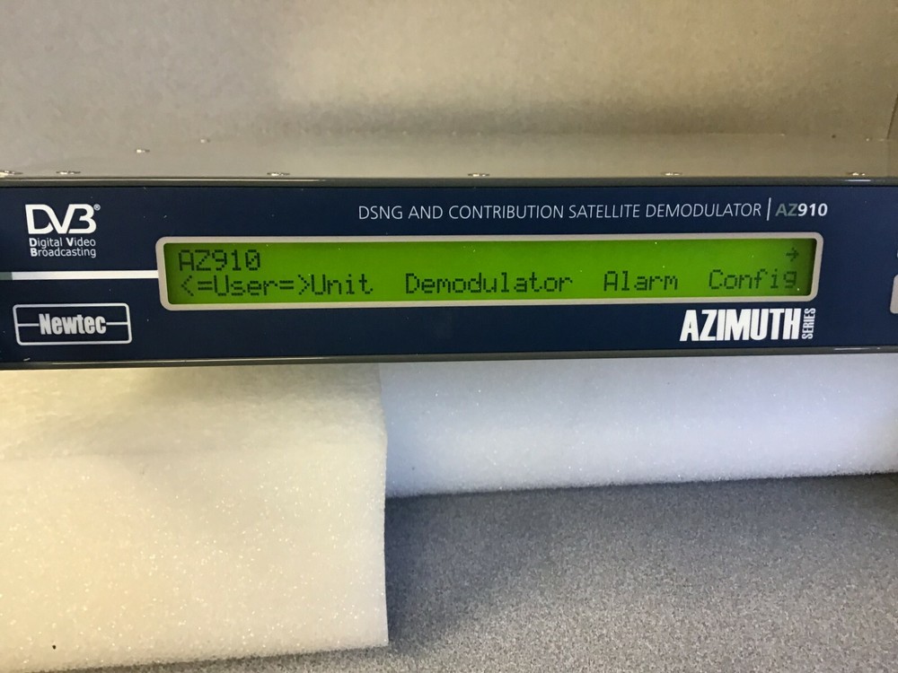 IRD NEWTEC AZIMUTH DEMODULATOR AZ910 DVB-S DVB-S2