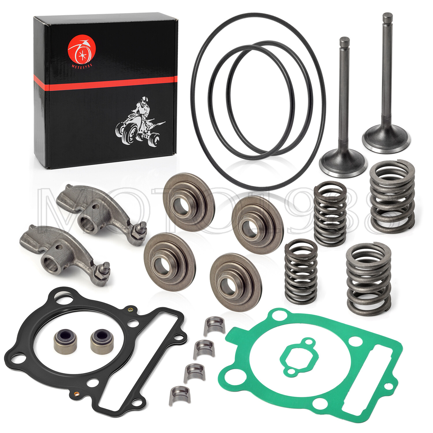 Rocker Arm & Intake Exhaust Valve Kit For YAMAHA 350 Warrior Raptor Grizzly 350