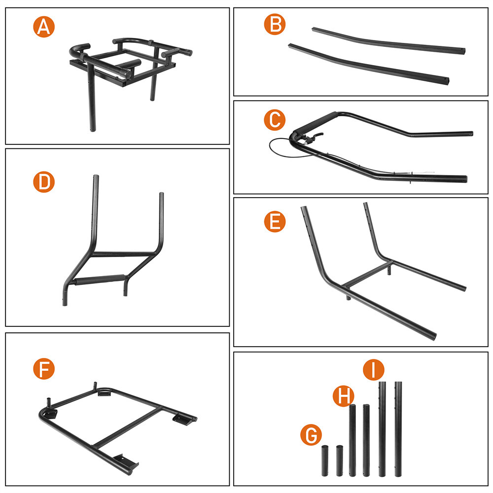 Hooke Road Hardtop Tool Removal Lift Cart Fit Jeep Wrangler TJ JK JL Ford Bronco