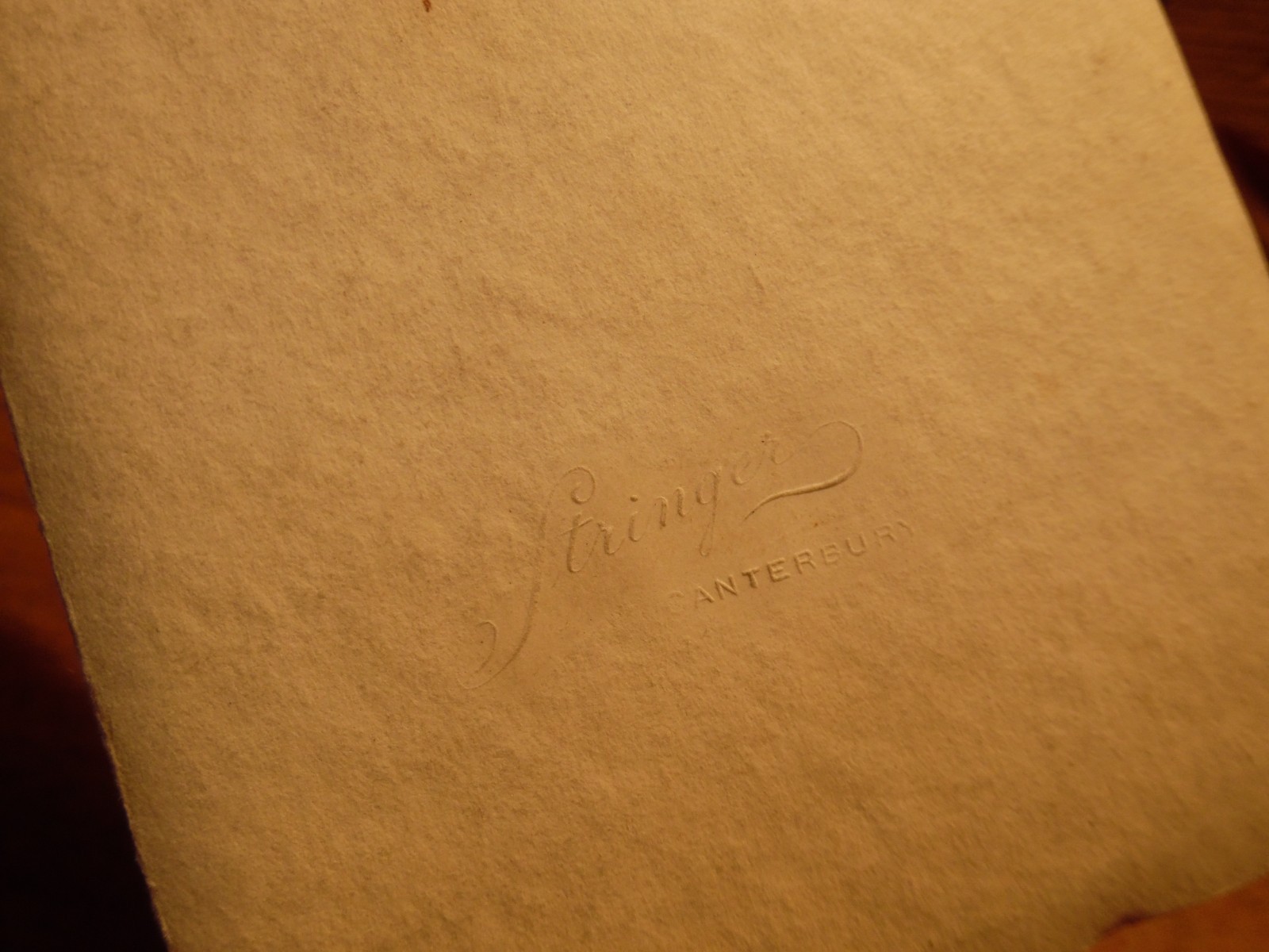 Vintage WWI British Soldier Photograph - Stringer Canterbury Photographer