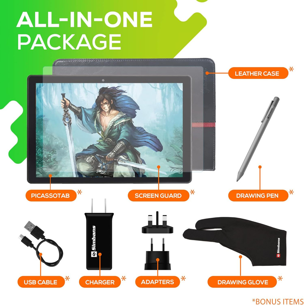 Picassotab X Drawing Tablet • No Computer Needed • Drawing Apps & Tutorials • 4