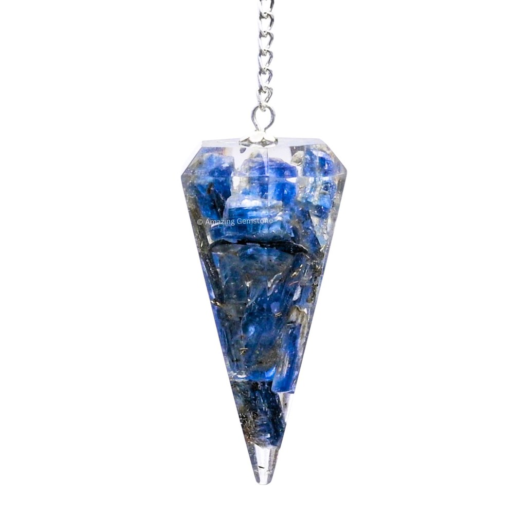Kyanite Orgone Crystal Pendulums