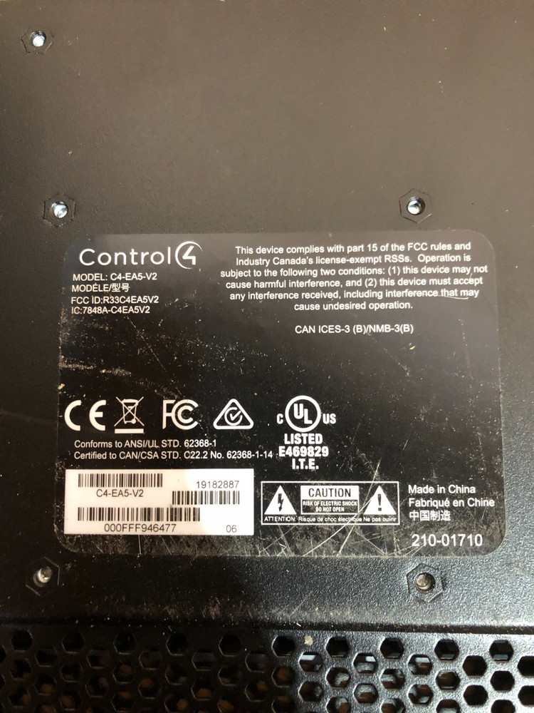 Control4 EA-5 Controller - Tested for Power