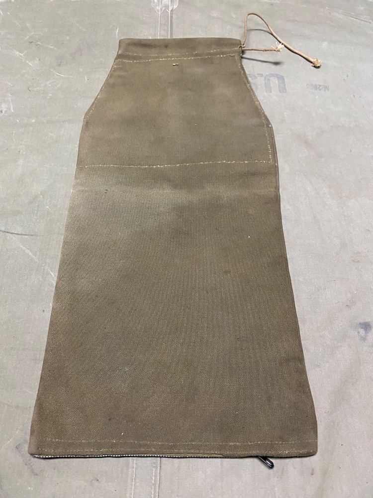 ORIGINAL WWII US ARMY .30 .50 CAL AMMO METALLIC BELT LINK CARRY CATCH BAG-OD#7