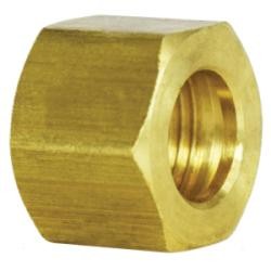 18040L Light Pattern Hex Nut, 5/8 in Compression, Brass (7 Pack)