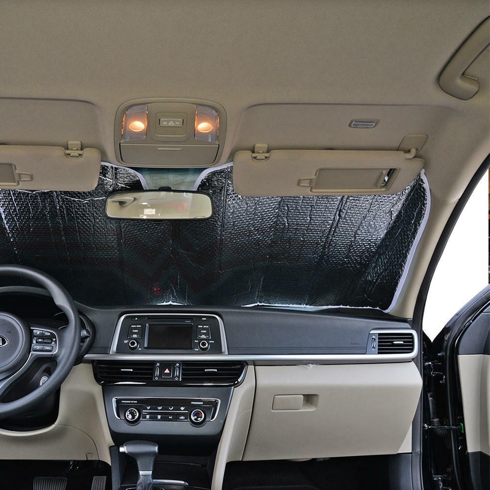 Aluminum Layer Reflective Windshield Sun Shade Privacy Front Window Sunshade