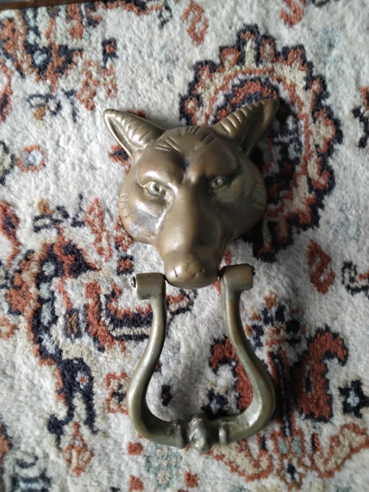 vintage fox doorknocker
