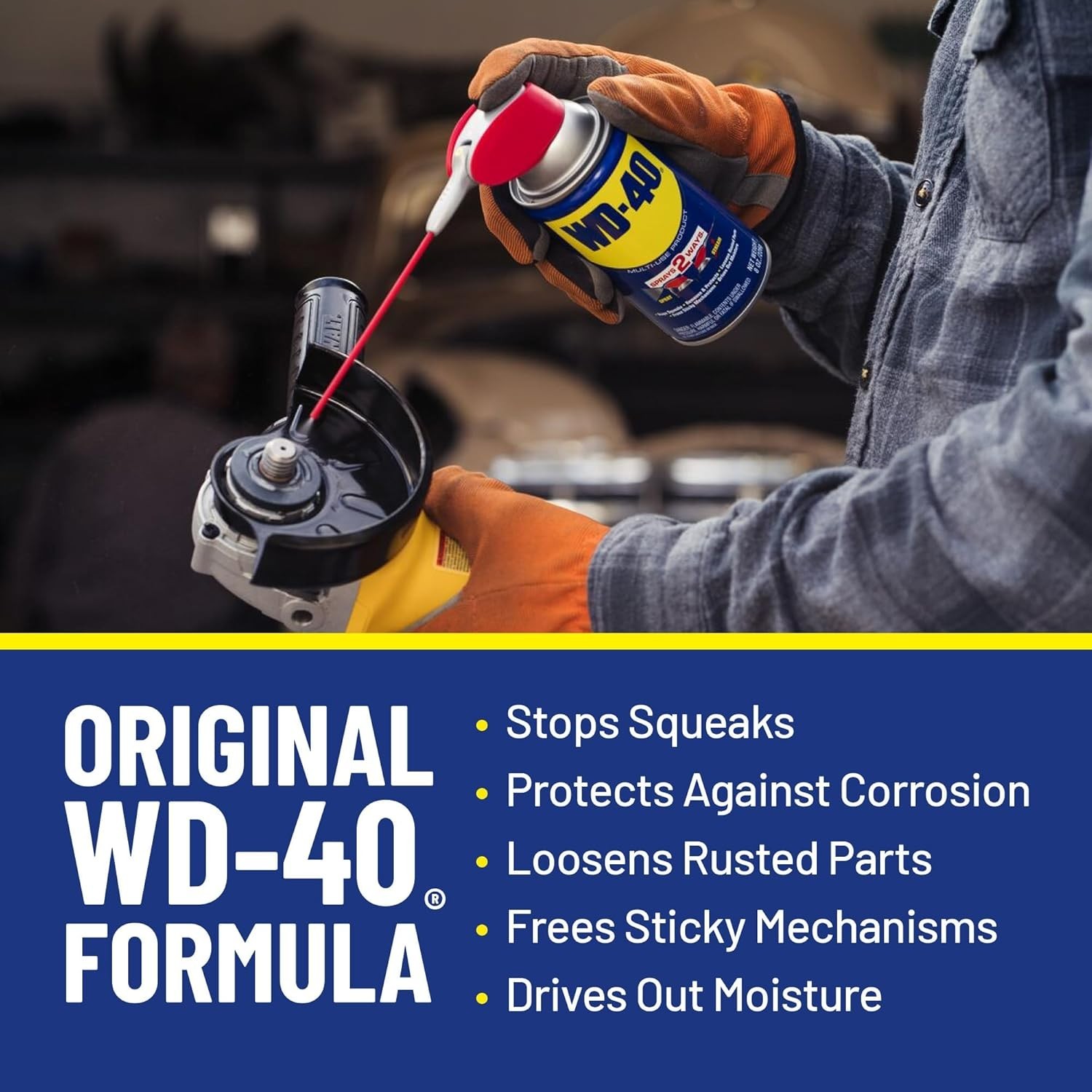 WD-40 Original Formula Multi-Use Product with Smart Straw Sprays 2 Ways,12oz 6Pk