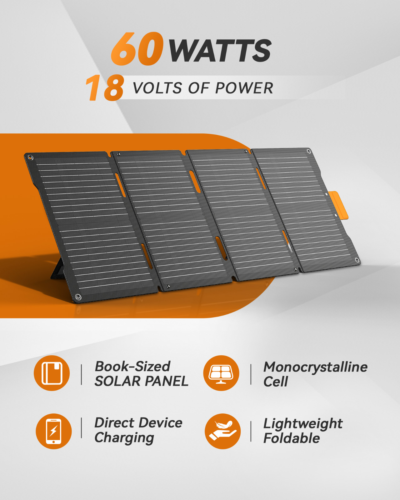 BALDR Solar generator 300W Portable Power Station with 60W solar panel included
