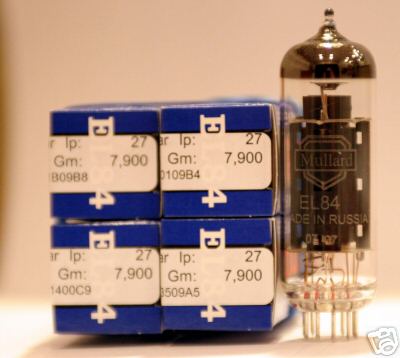 FACTORY MATCHED QUAD MULLARD EL84 EL-84 6BQ5 For Tube Amplifiers