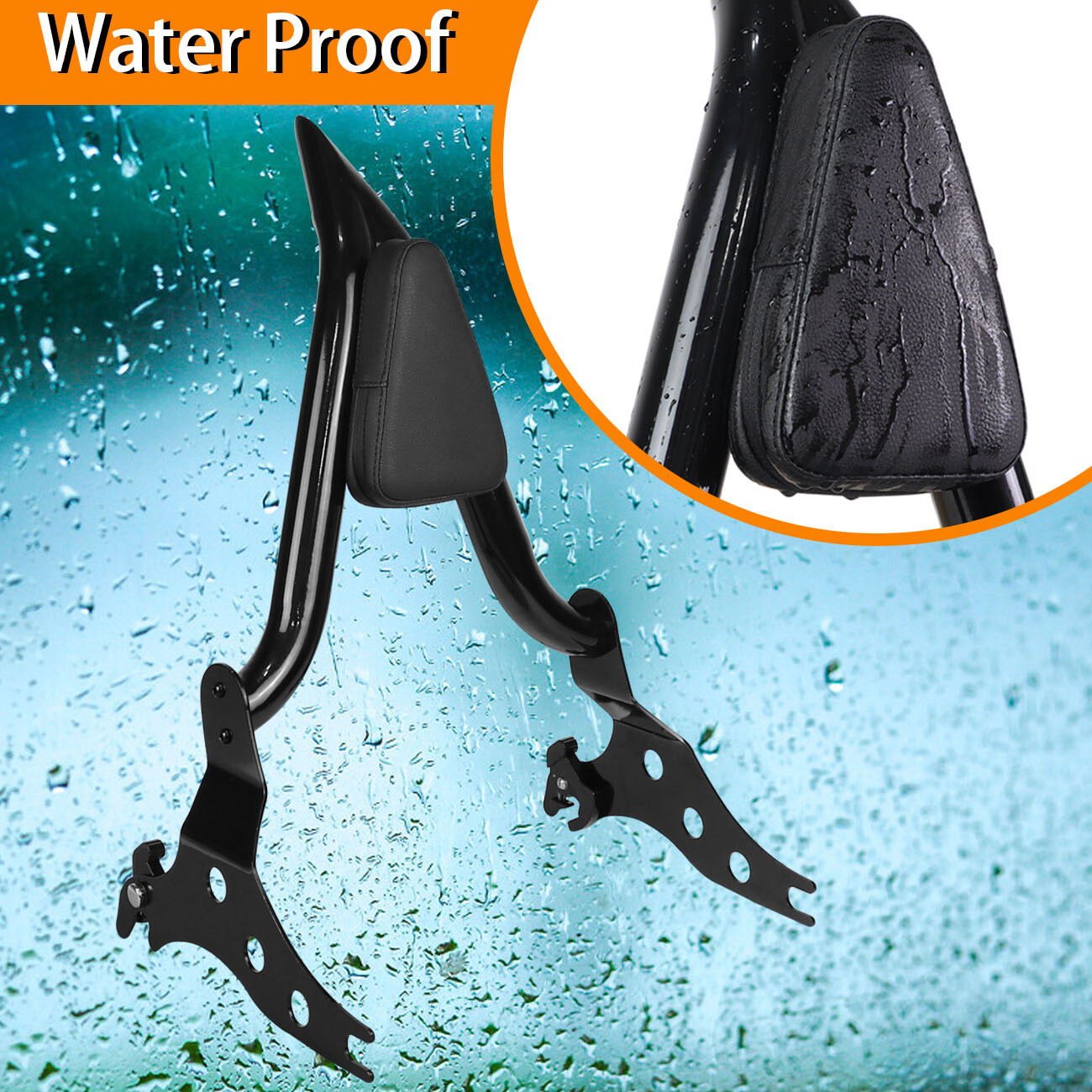 Detachable Rear Sissy Bar Passenger Backrest For Harley FatBoy 18+/Breakout 13+