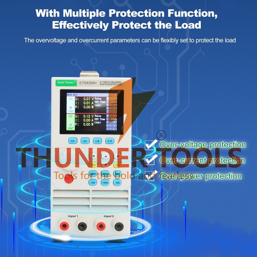Thunder Tools East Tester ET5420A+ Programmable Dual-channel DC Electronic