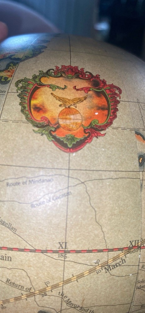 Vintage Eagle World Globe