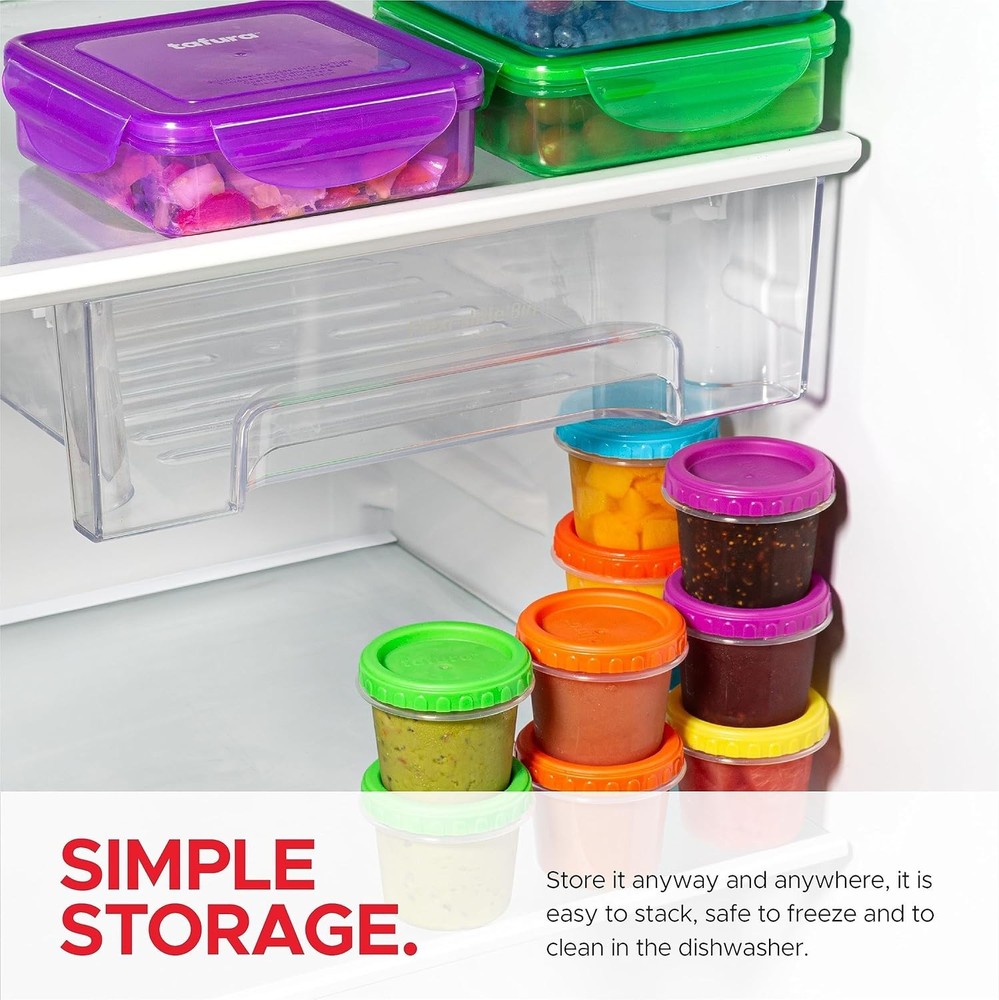 Versatile 4 Oz Plastic Containers with Twist Lock Lids - 12 Pack for Meal Prep
