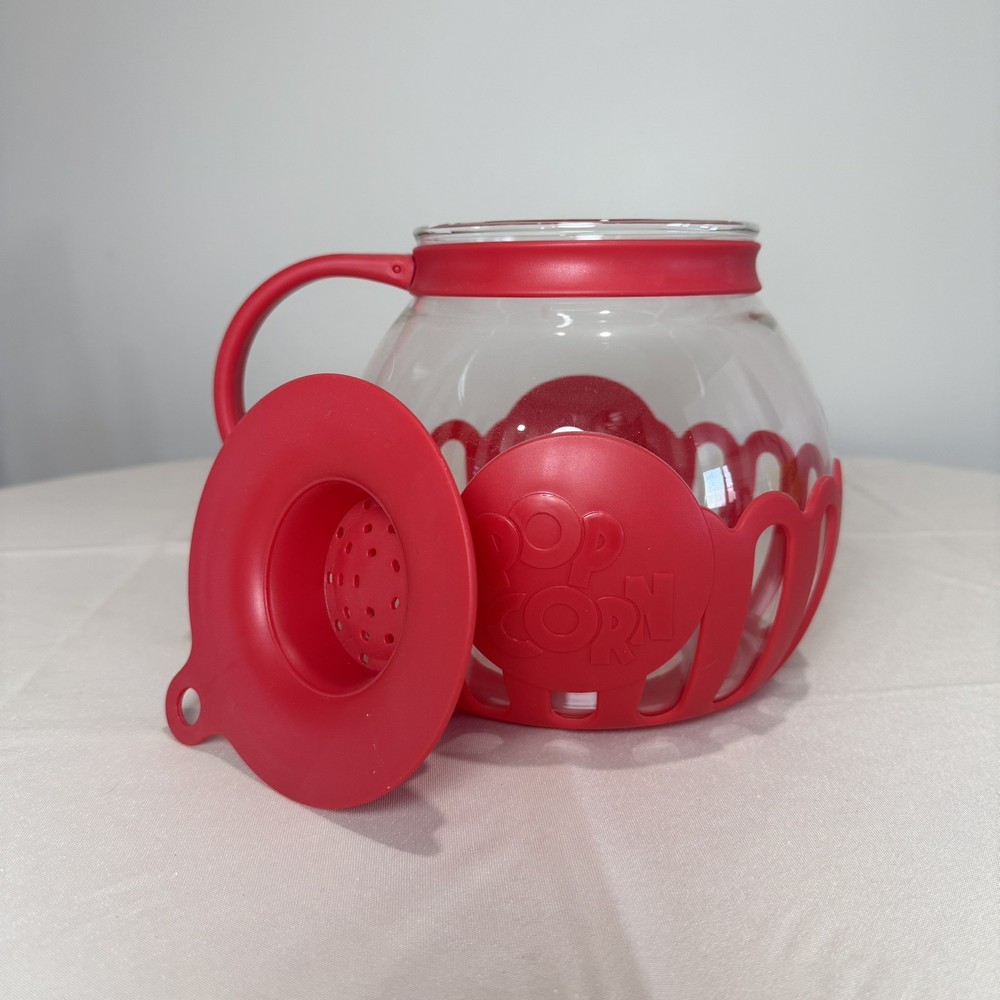 Ecolution Micro-Pop 3 Quart Microwave Popcorn Popper-Red