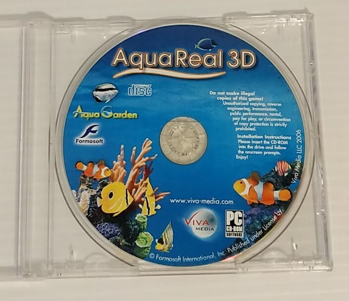 AquaReal 3D Deluxe TRUE 3D VIRTUAL PC Disc Only