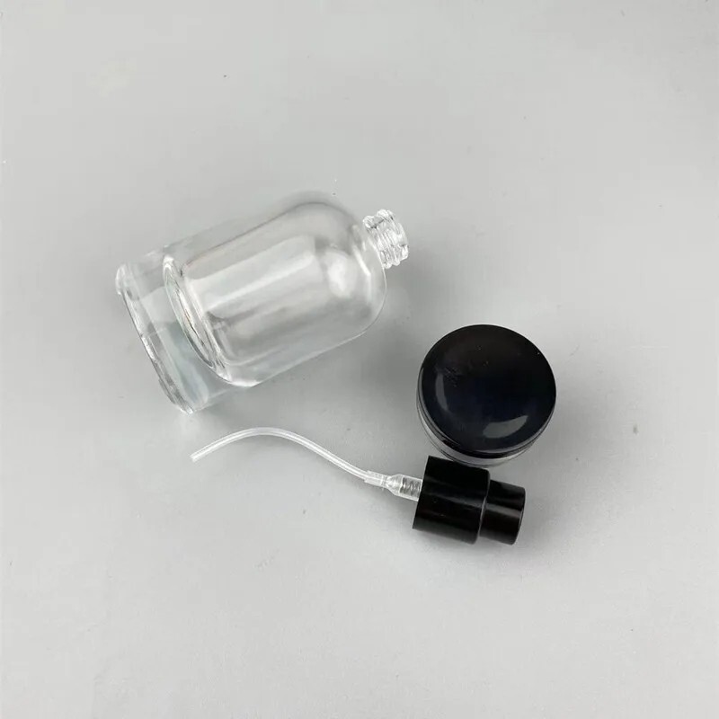 4Pcs - Empty Refillable Travel Glass Perfume Bottle With Spray Atomizer 30ml US