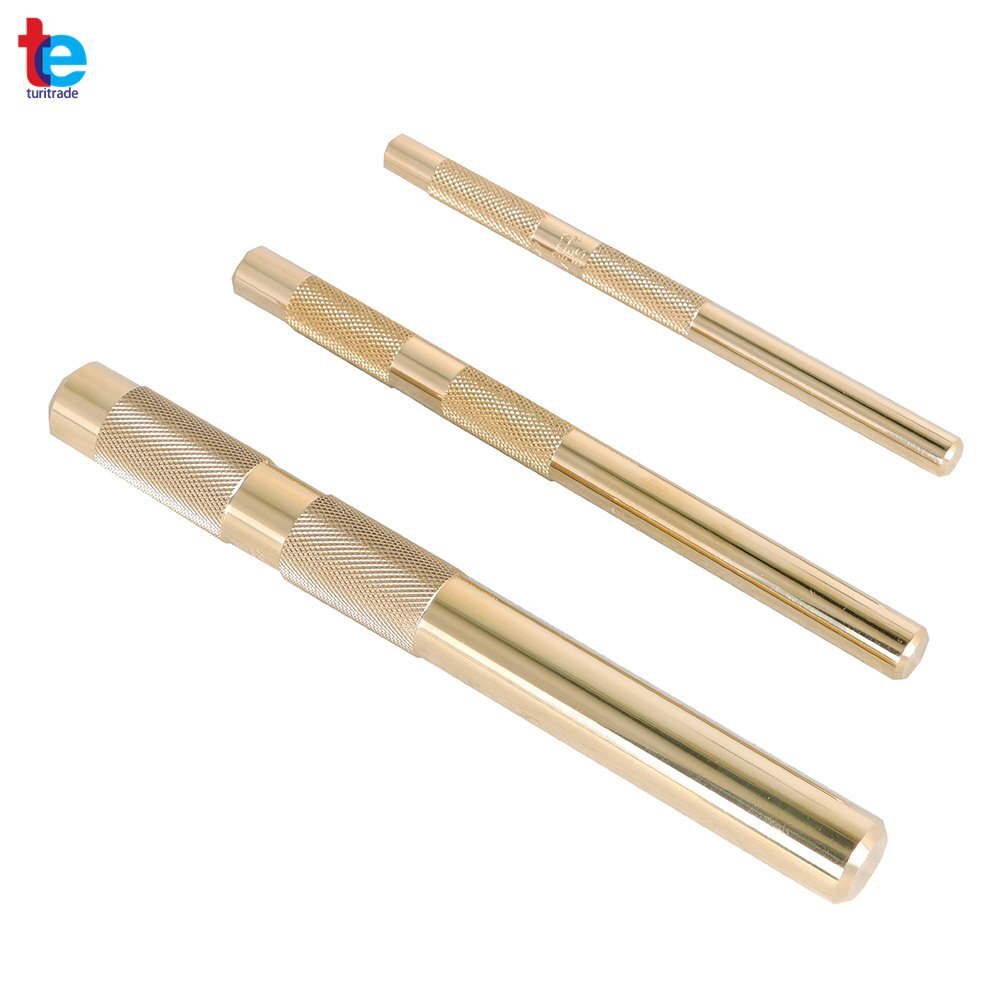 3 Pcs Brass Drift Punch Set 6" ，7" ，8" Replace for 61360