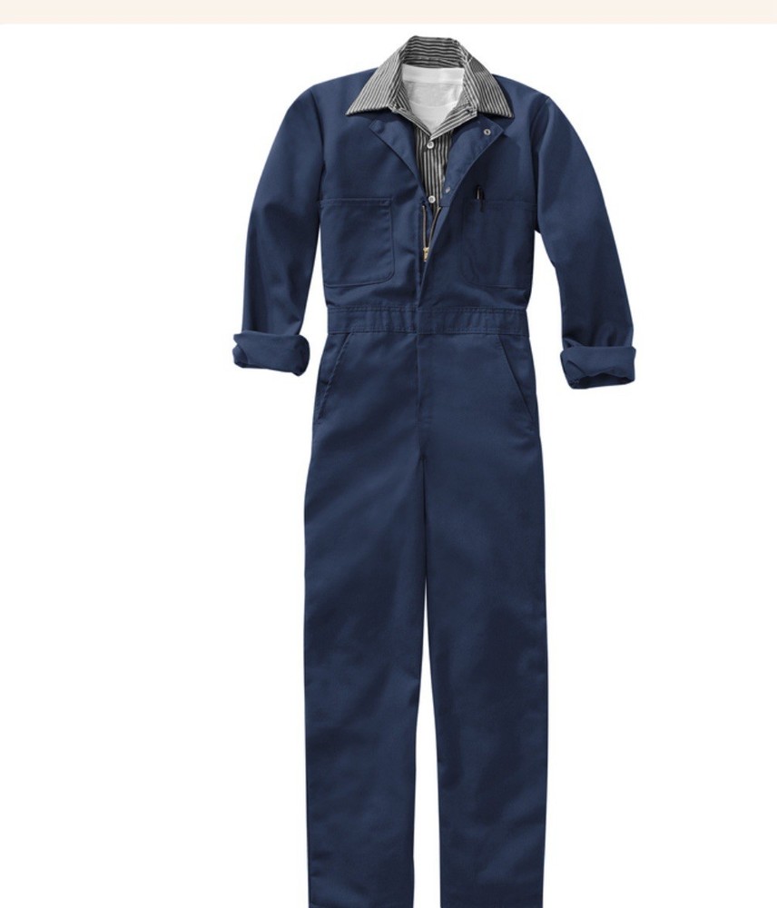 RED CAP WORK JUMPSUIT-TWILL ACTION BACK Sz.48 Reg.