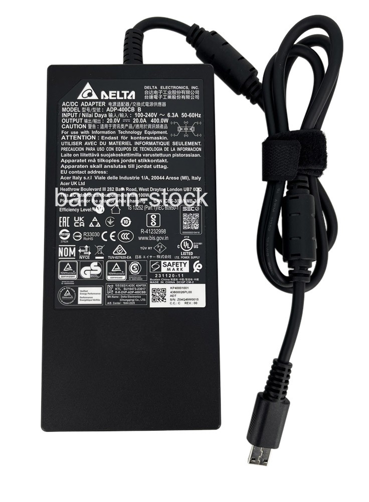Original Delta 20V 20A 400W AC Adapter Charger For MSI Titan 18 HX A14VIG-288US