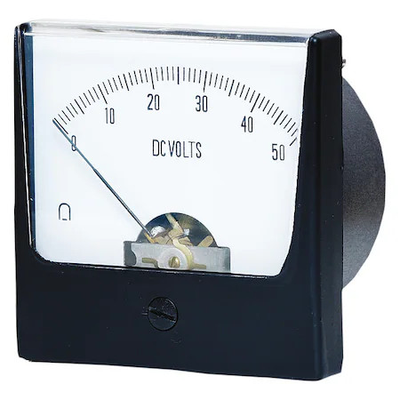 Analog Panel Meter, Dc Voltage, 0-50 Dc V,  12G443