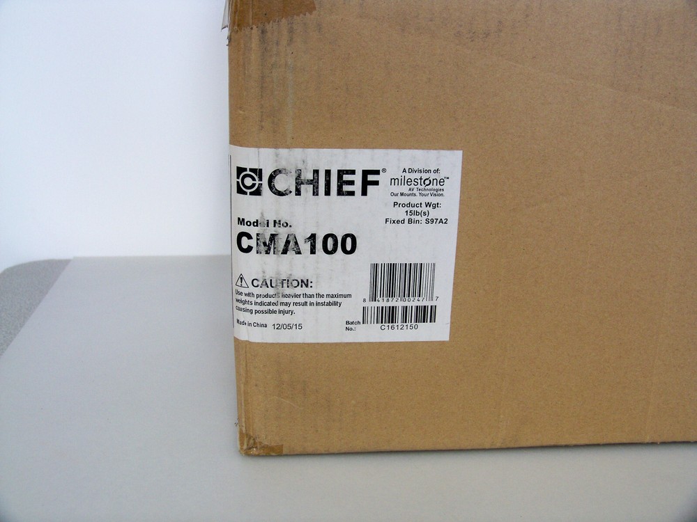 Chief CMA100 / 8" Ceiling Plate with Adjustable 1.5" NPT Column