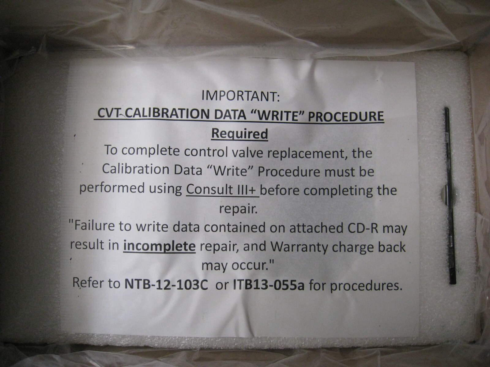 GENUINE 2014-2017 NISSAN ROGUE 2.5L CVT Transmission Control Valve Body KIT