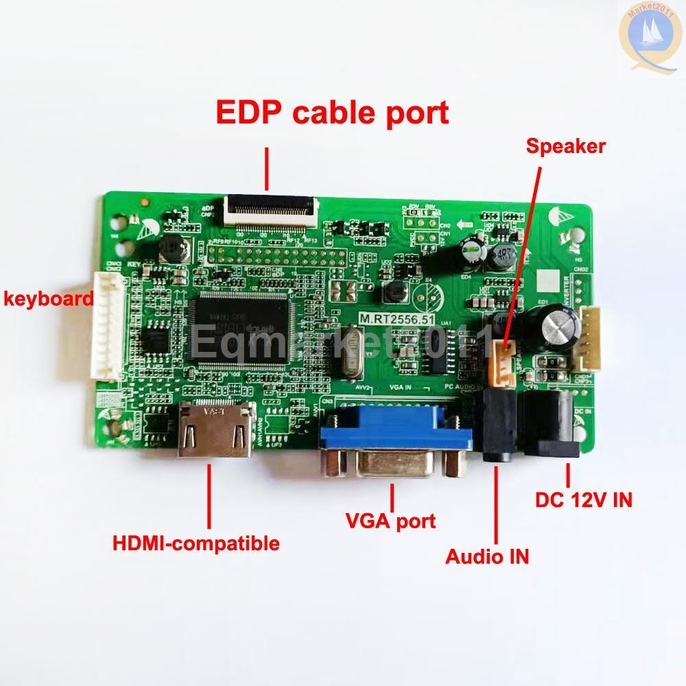 VGA LCD Controller Board Kit for B140HTN01.2 /B140HTN01.E /B140HTN02.0 HD-MI