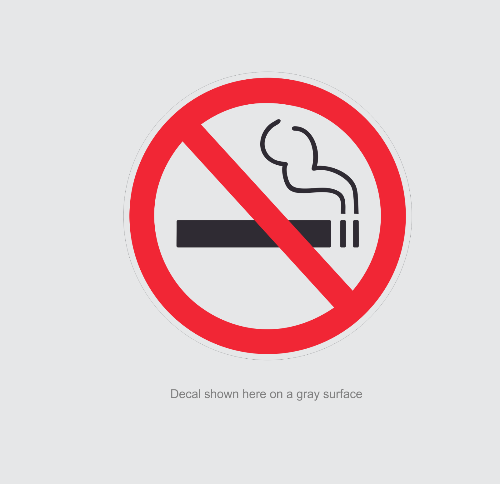 20 - NO SMOKING stickers | clear | 1.5" dia | outdoor durable business signs