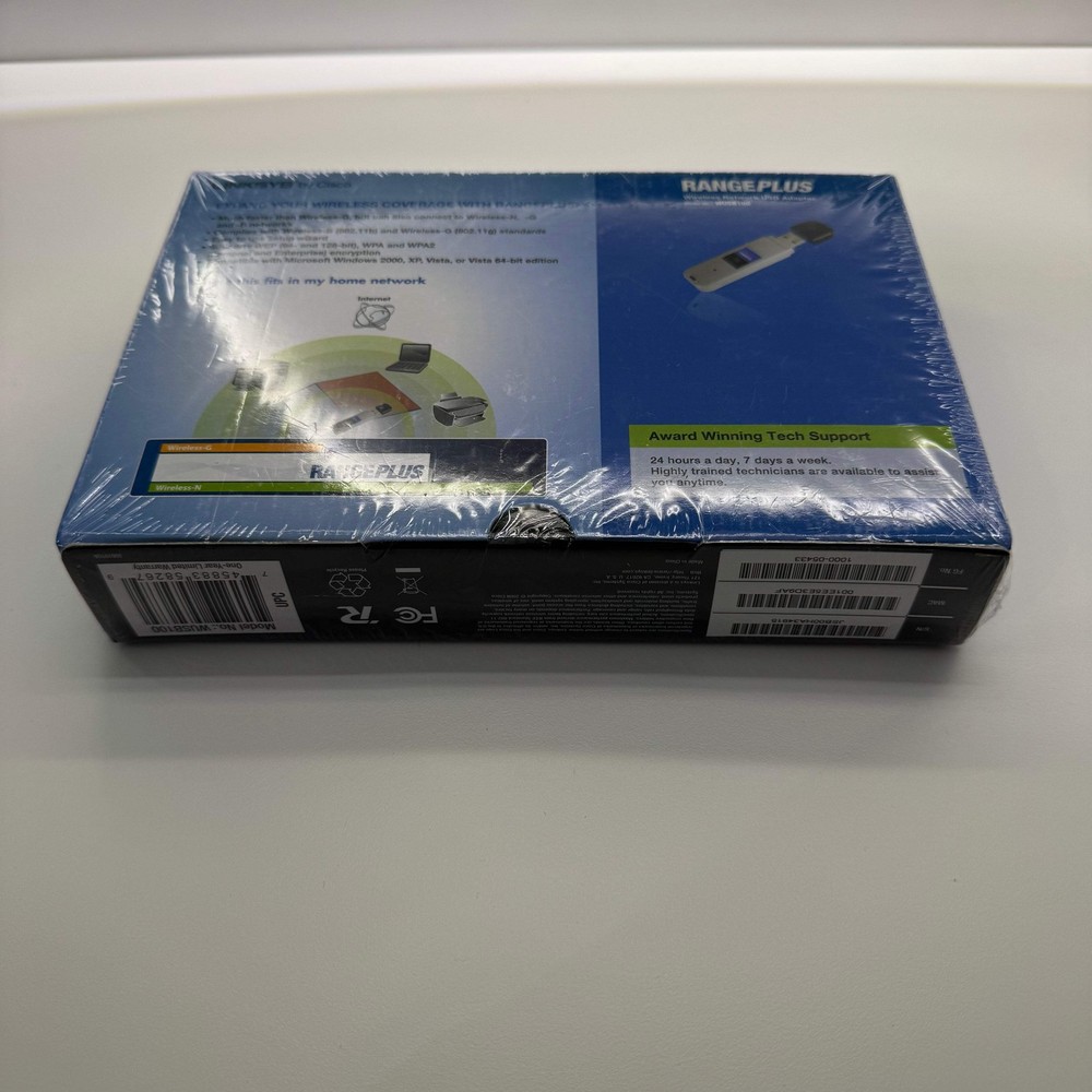 New Cisco Range Plus USB Network Adapter WUSB100