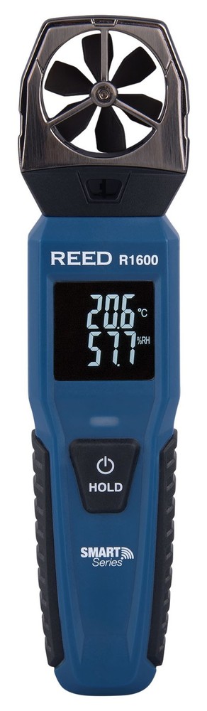 REED Instruments R1600 Vane Anemometer, Bluetooth Smart Series