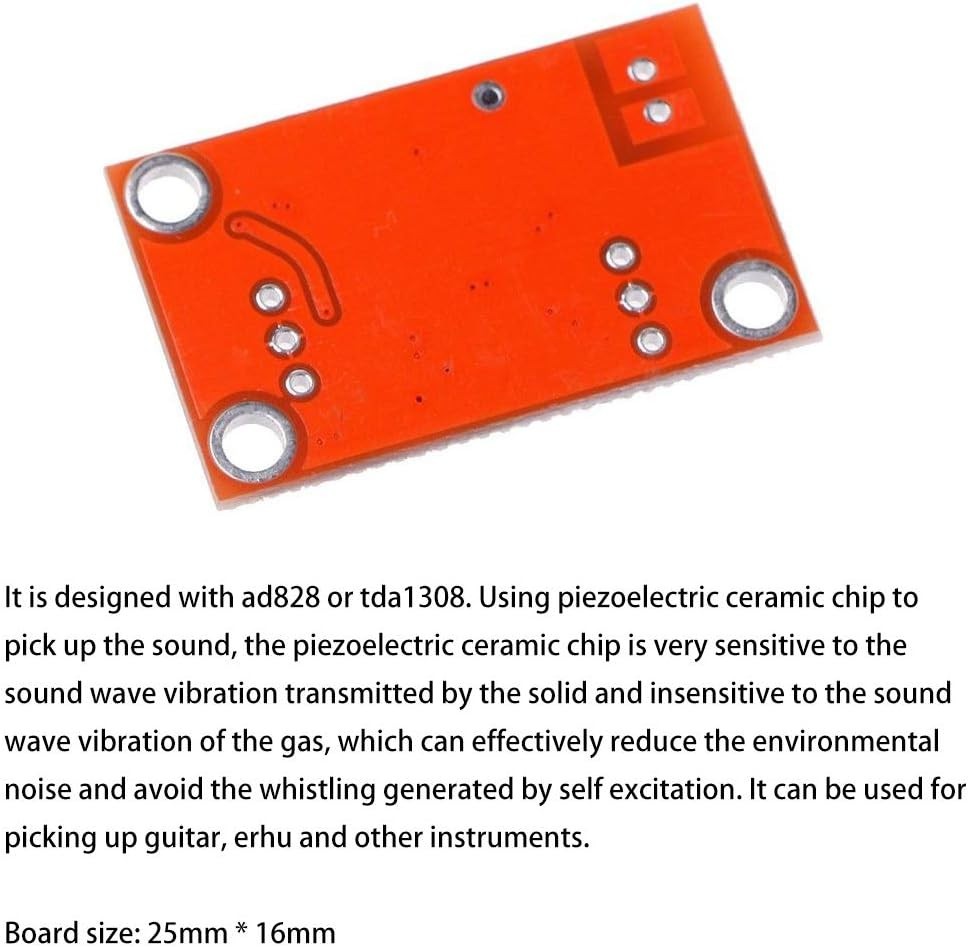 3Pcs AD828 Stereo Dynamic Microphone Preamplifier Board Pickup Module DC 3.8V...