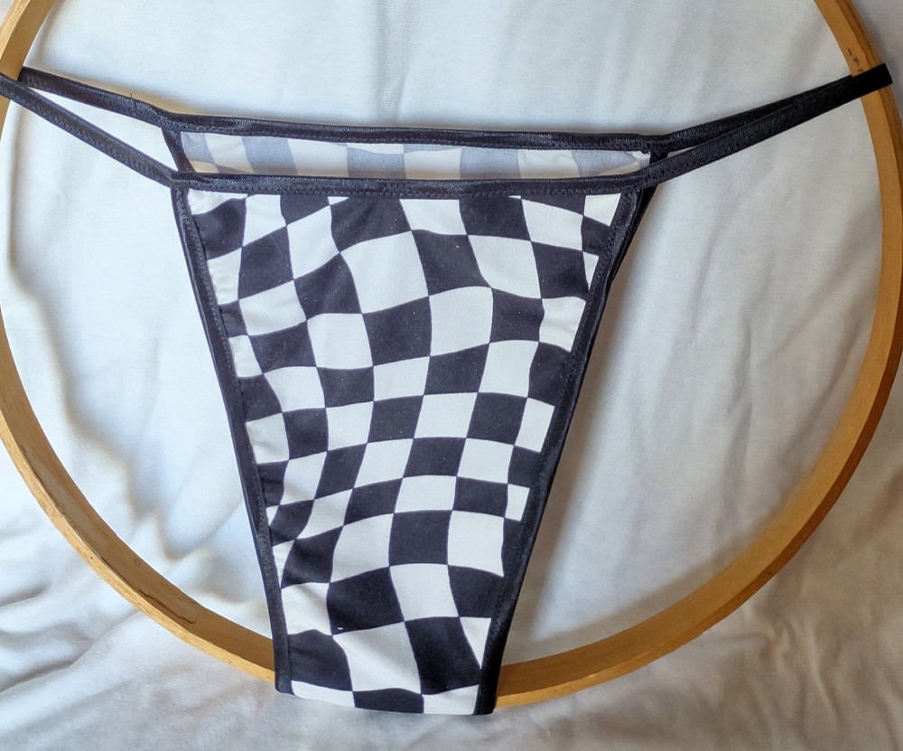 Men's SEAMLESS Half Back Tanga String Bikini Poly Blends HAND MADE Custom Size
