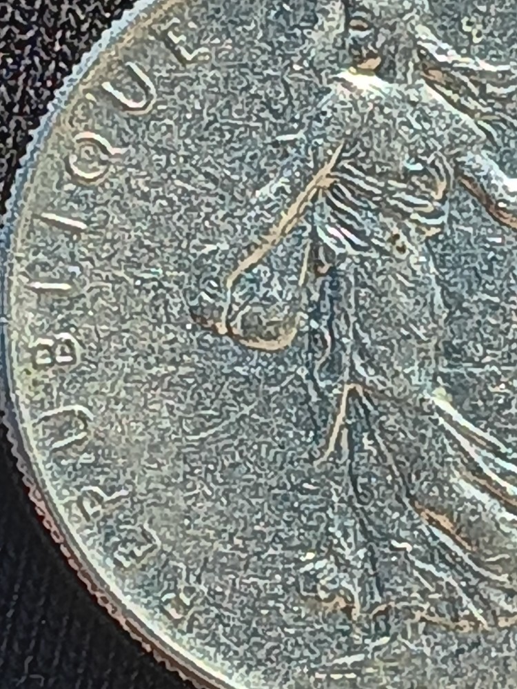1961 1 Franc Coin O Roty
